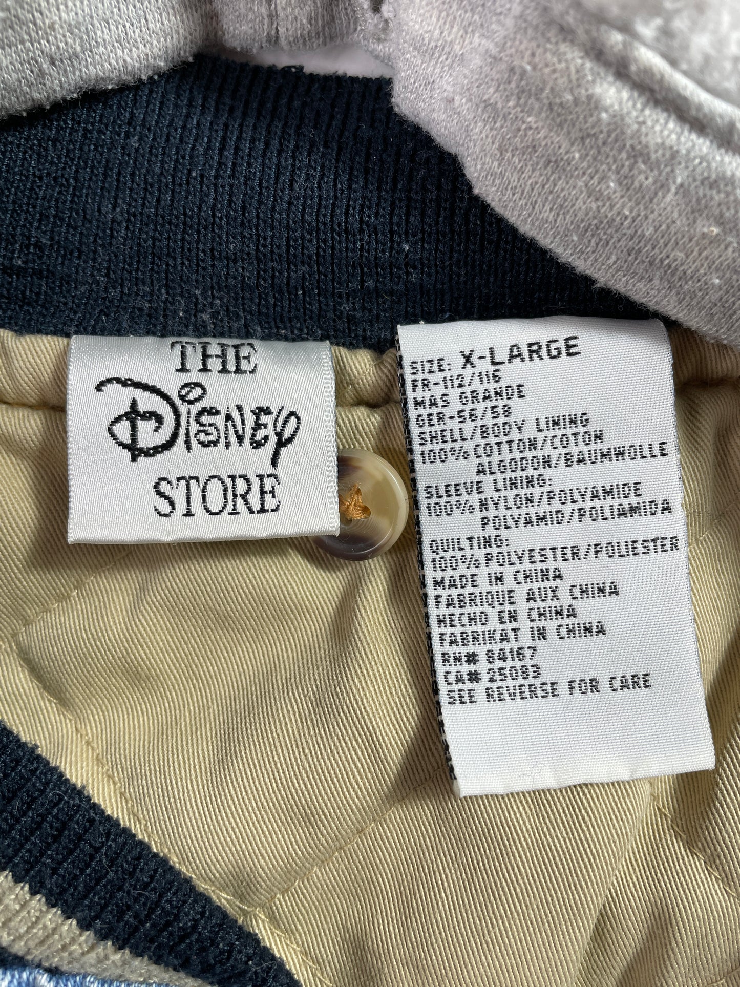 00' DISNEY MICKEY Size XL Vintage Denim Jacket / E5768J