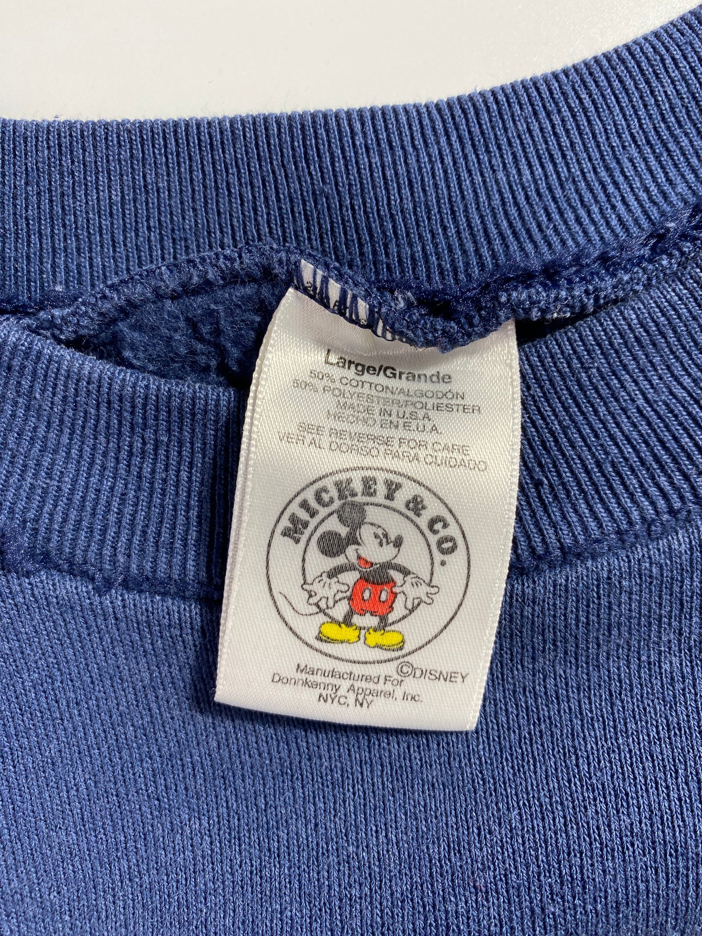 .90's DISNEY MICKEY Made in USA Size L Vintage Sweat-Shirt / E6152S