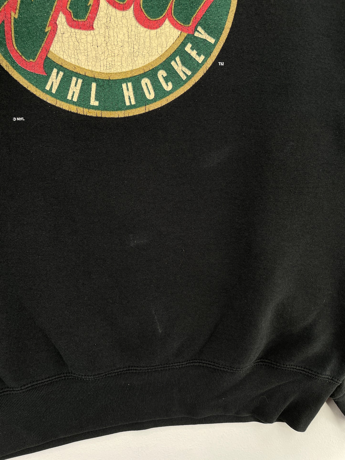 90's MINNESOTA WILD Made in USA Size L Vintage NHL Sweat-Shirt / E3966S