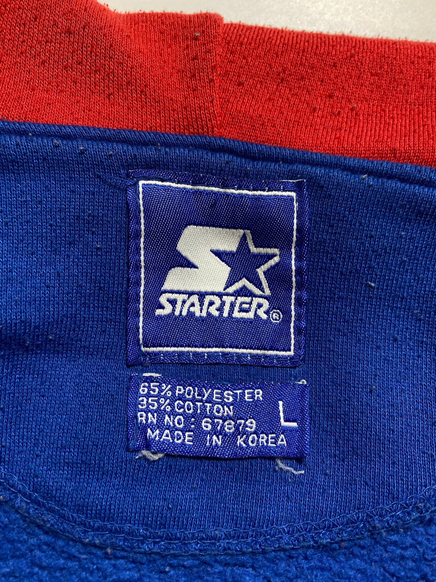 90’s STARTER x KANSAS JAYHAWKS Size L NFL Hoodie Sweat-shirt / A9853