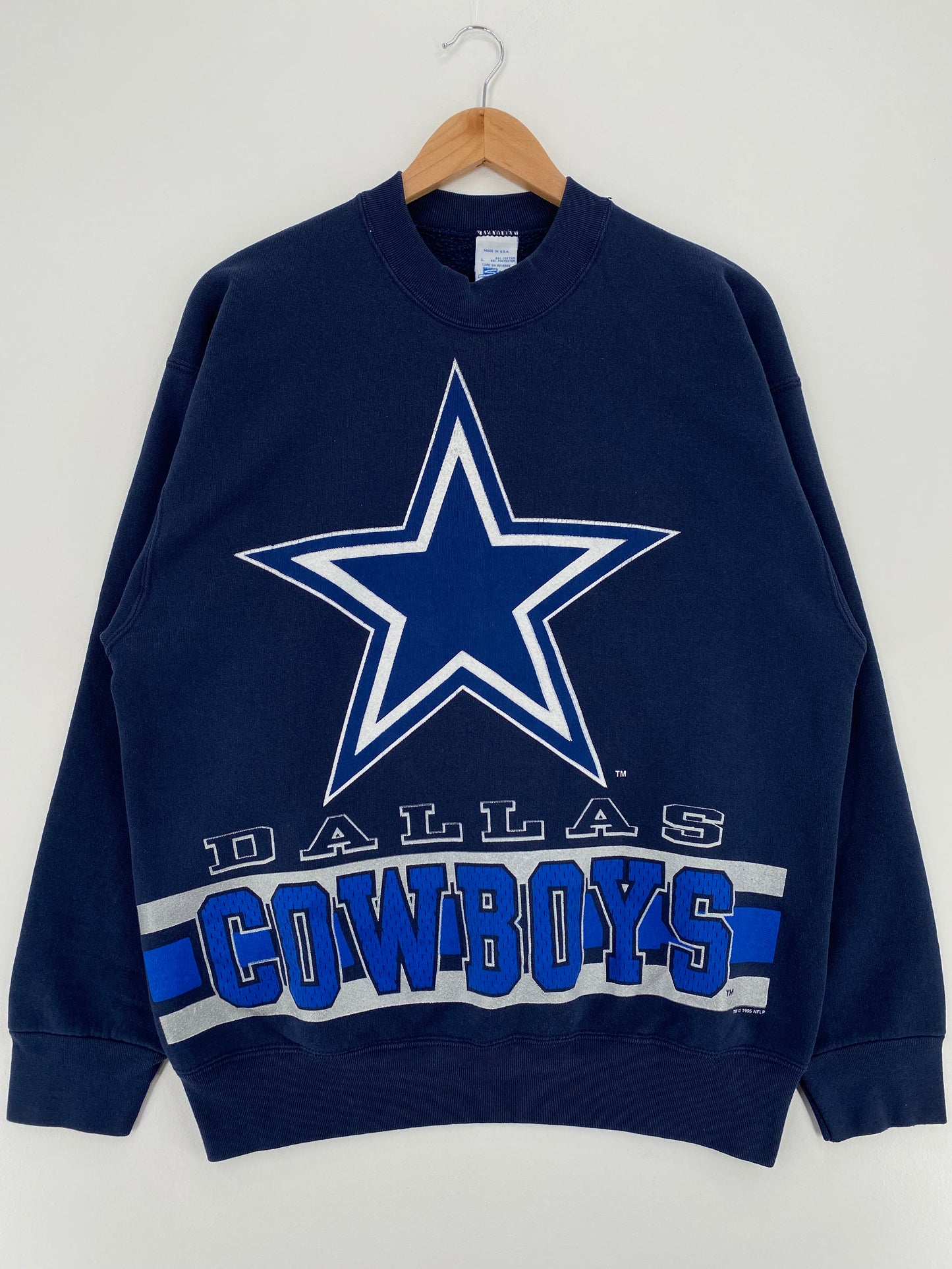 1995 DALLAS COWBOYS Made in USA Size L Vintage NFL Sweat-shirt / A2291