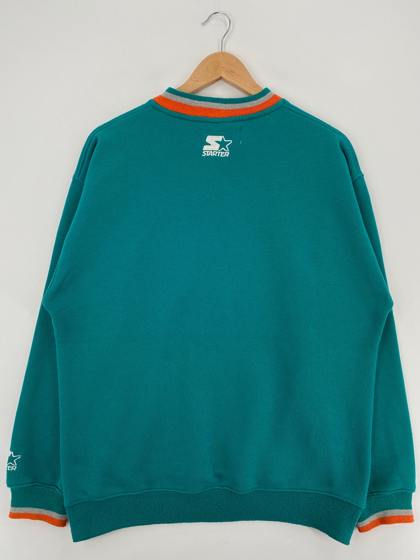 90’s STARTER x MIAMI DOLPHINS Size M Vintage NFL Sweat-Shirt / A3989
