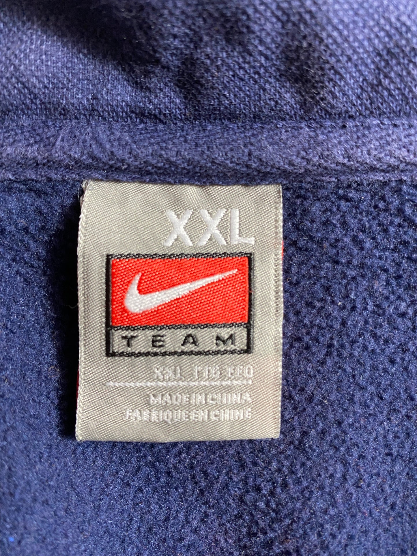 00' NIKE WEST VIRGINIA MOUNTAINEERS Size XXL Vintage Half Zip Sweat-Shirt / K4556