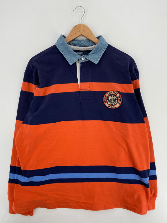 90’s POLO RALPH LAUREN Size XXL Vintage Rugby-Shirt / A6200