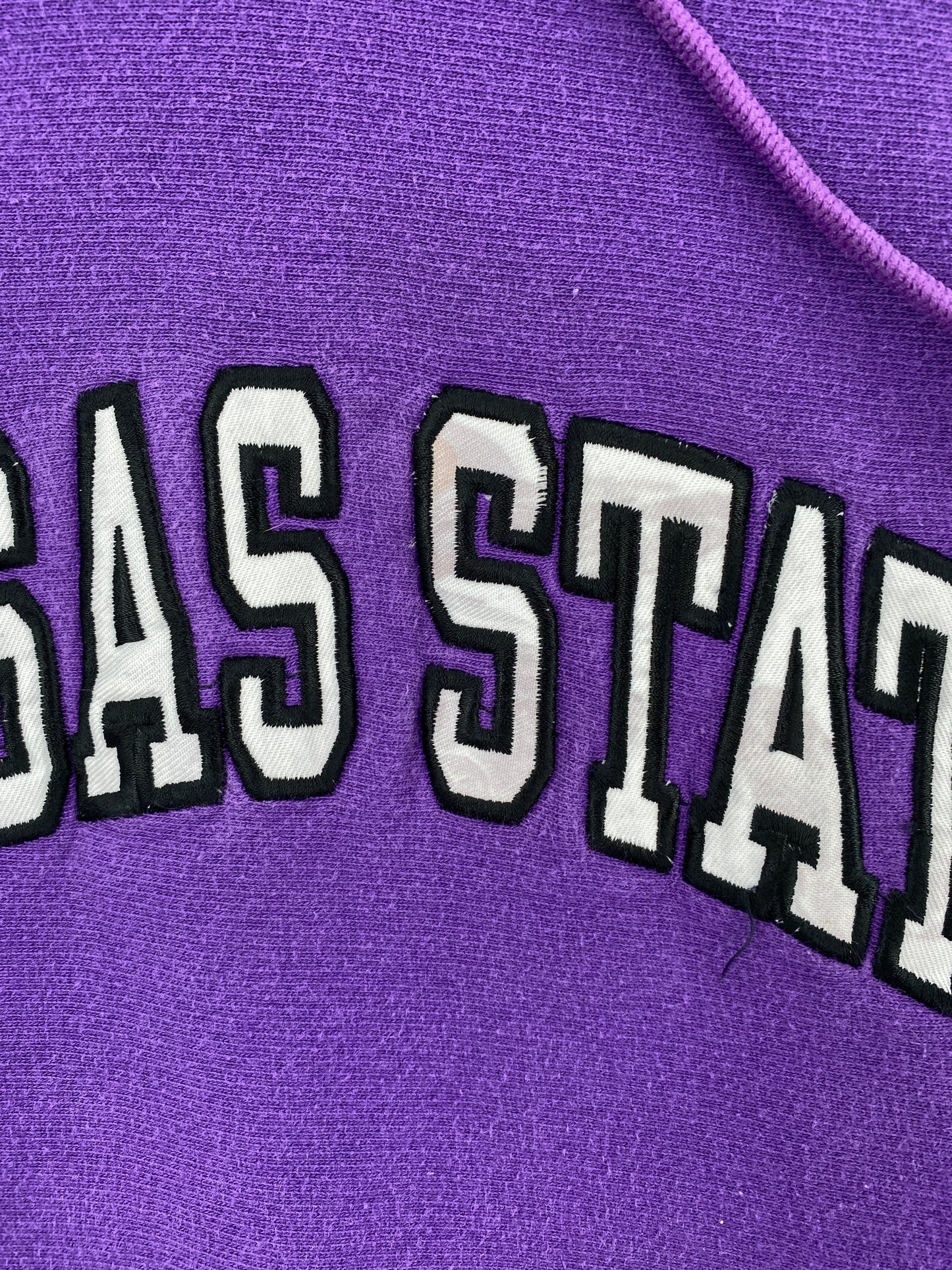 Vintage KANSAS STATE Size L Vintage College Hoodie Sweat-Shirts / A4893