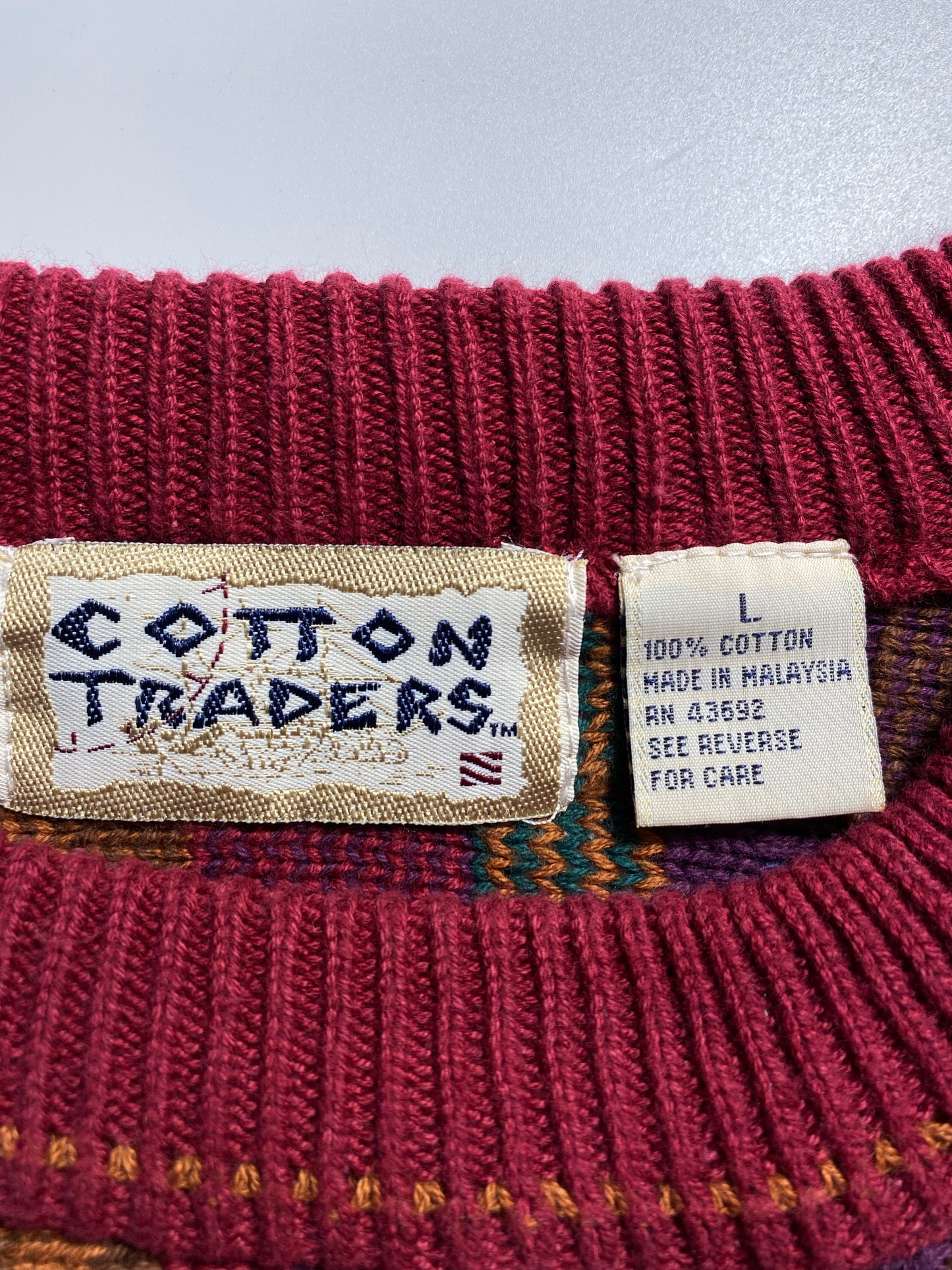 Vintage 3D COOGI- Style Size L Knit Sweater / K6227