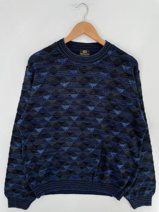 Vintage DESANTIS COLLECTION Size M Cotton Knit Sweater / E3612K