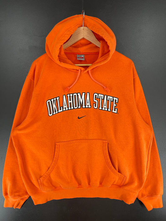 00' NIKE x OKLAHOMA STATE Size M Vintage College Hoodie Sweat-shirt / E5787S