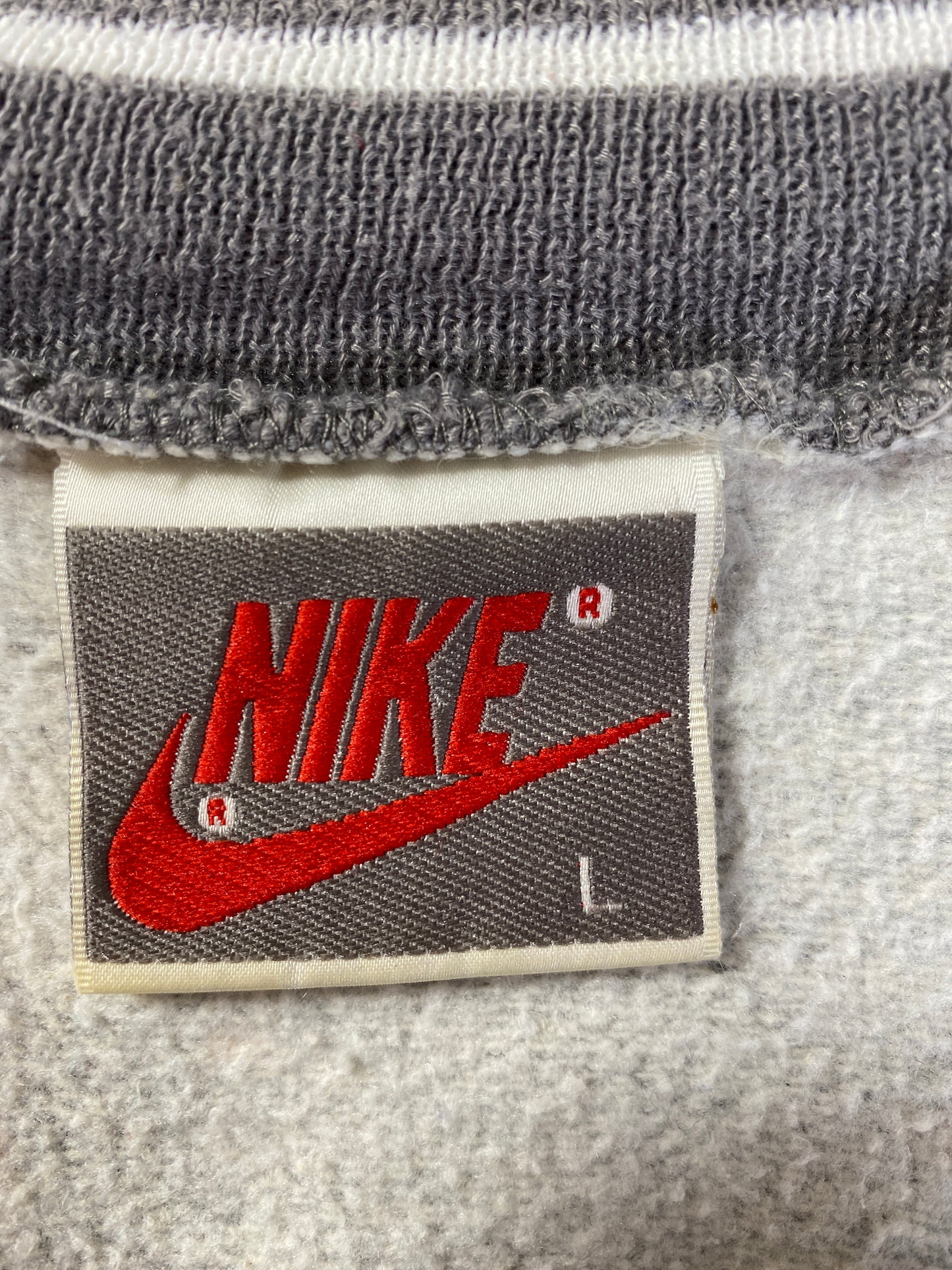 90’s NIKE RUGBY Silver Tag Size L Vintage Zip up Sweat-shirt / A9893