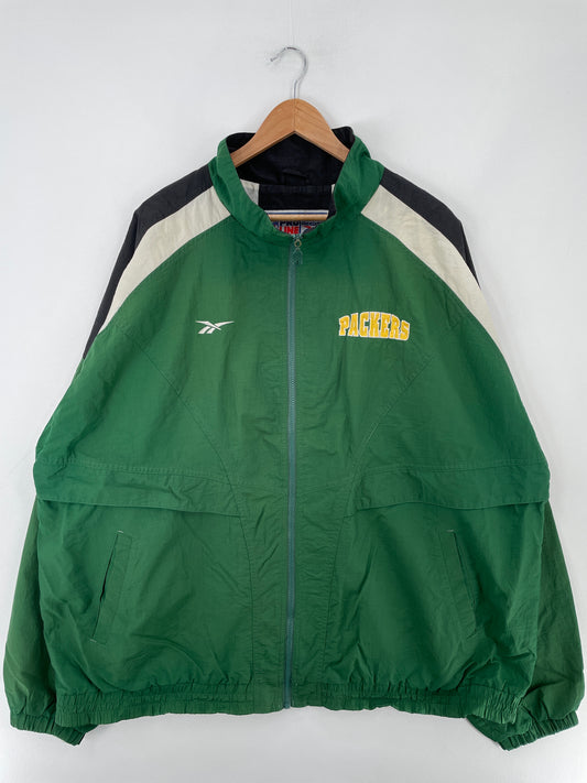 Vintage GREEN BAY PACKERS Size XXL NFL Nylon Jacket / E4276N