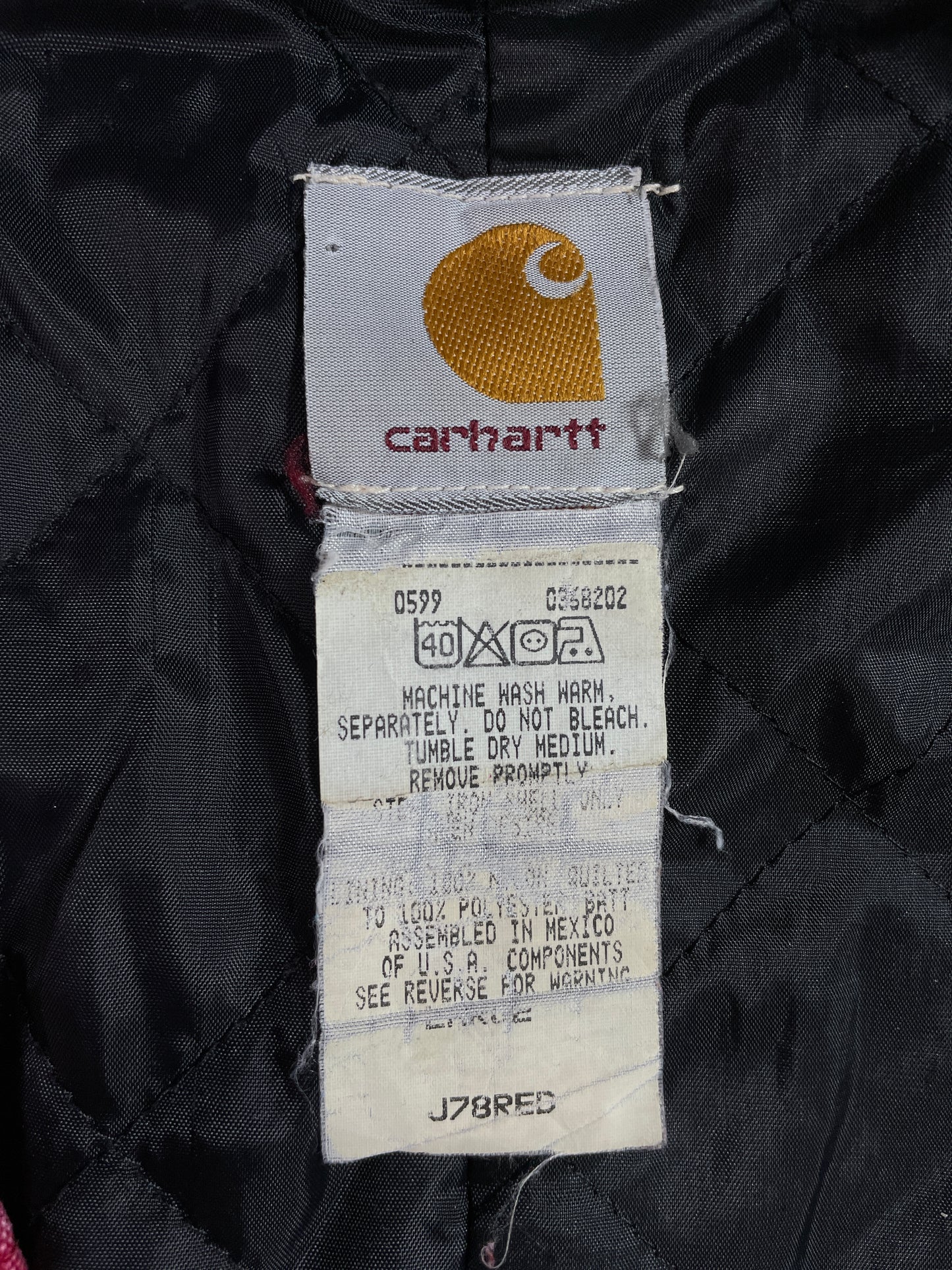 Vintage CARHARTT Size L Duck Jacket / E3666J