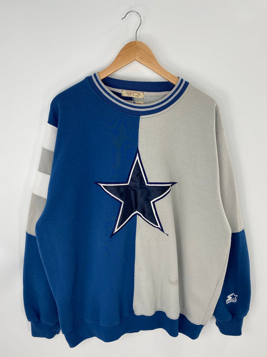 90’s STARTER x DALLAS COWBOYS Size XL Vintage NFL Sweat-Shirt/ K8219