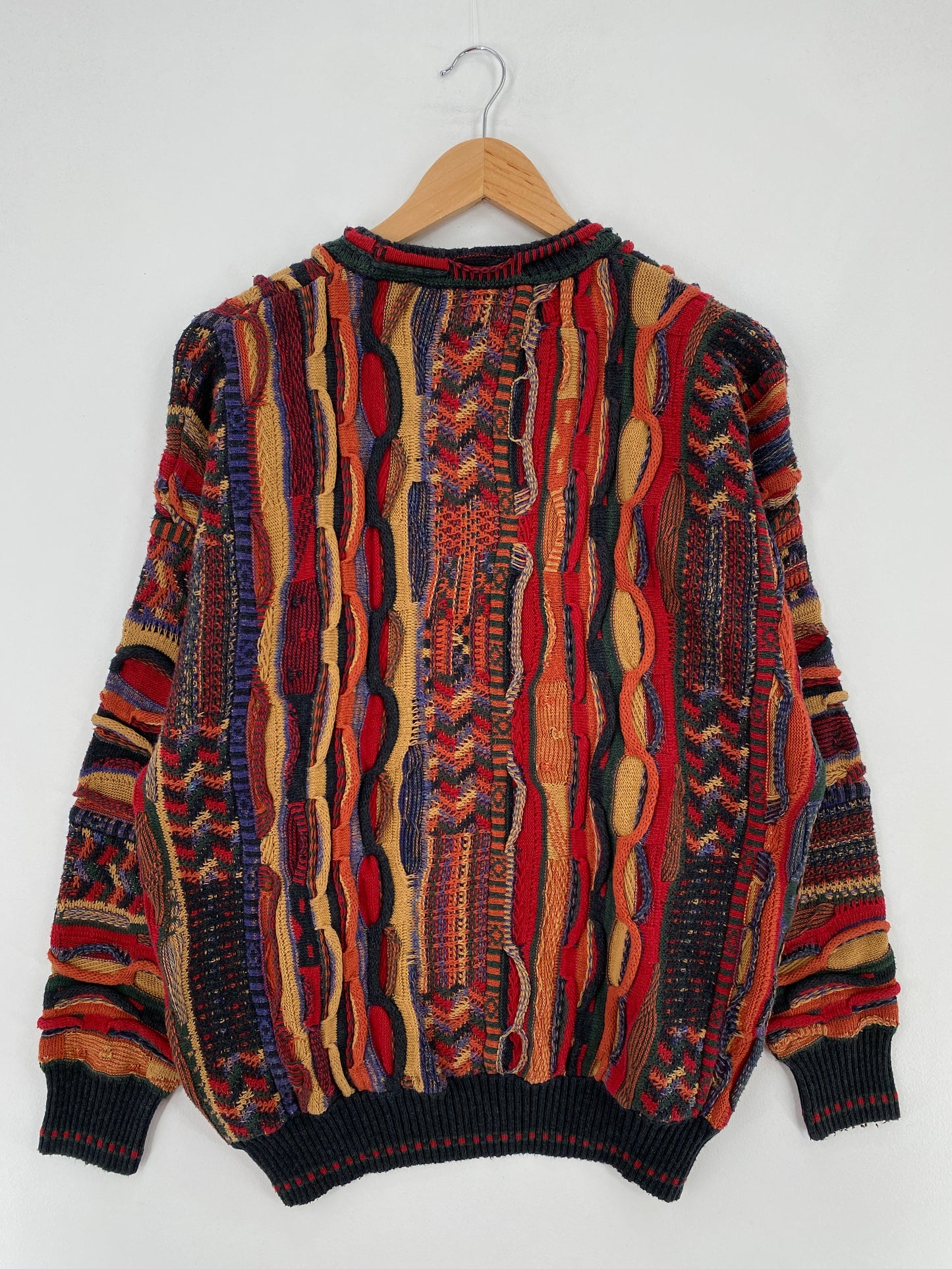 Vintage 3D COOGI- Style Size L Knit Sweater / E772