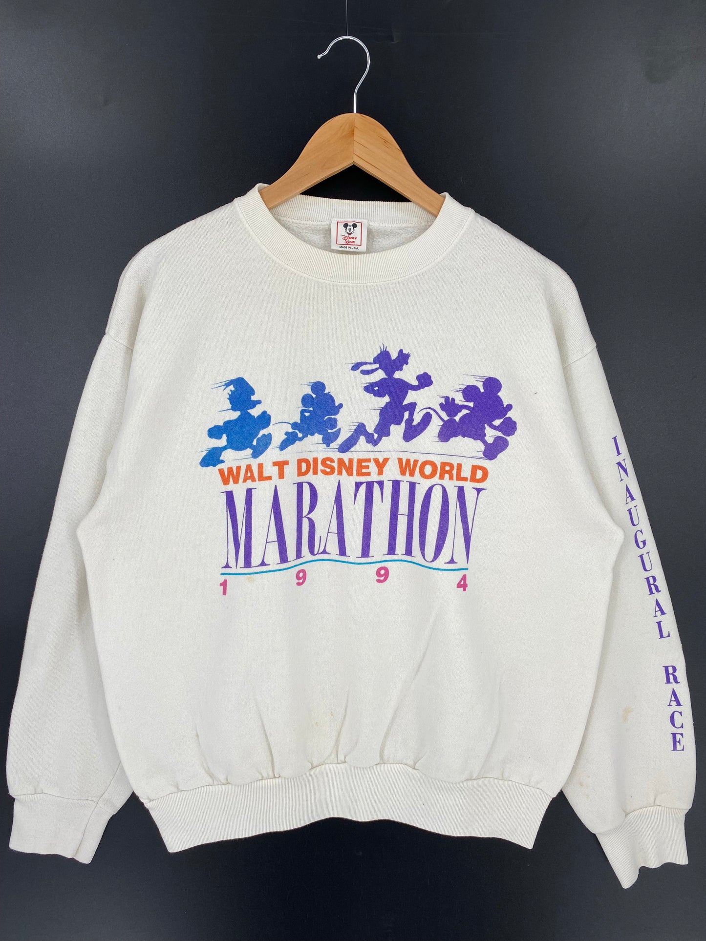 90’s DISNEY MICKEY Made in USA Size L Vintage Sweat-shirt / K7039