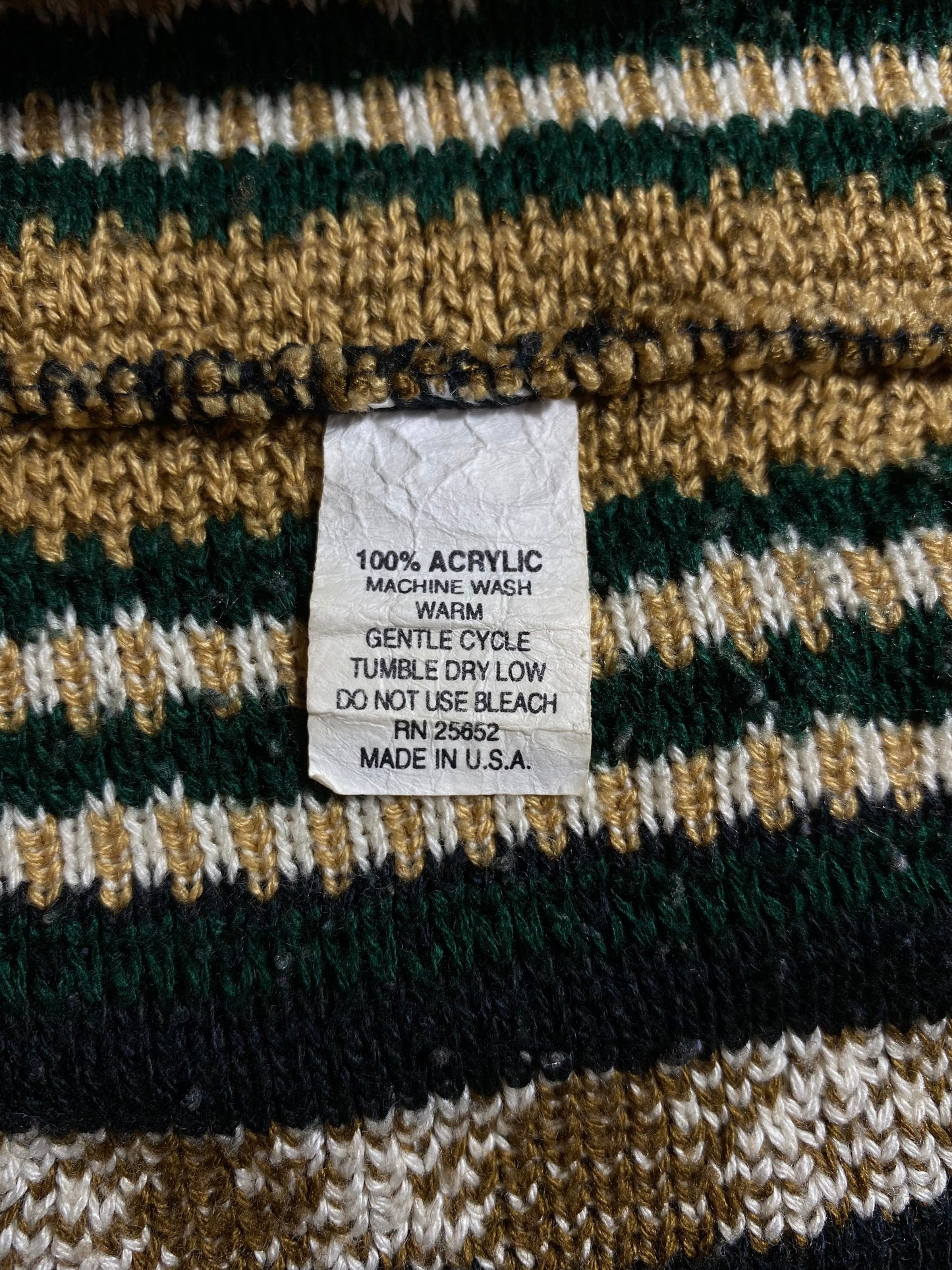 Vintage 3D COOGI- Style Made in USA Size XXL Knit Sweater / A8942