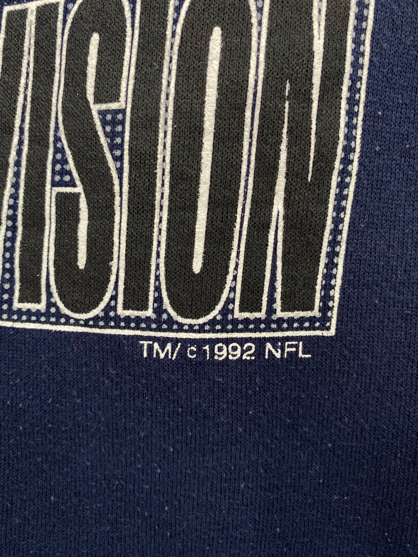 1992' DALLS COWBOYS Made in USA Size XXL Vintage NFL Sweat-shirt / K5318