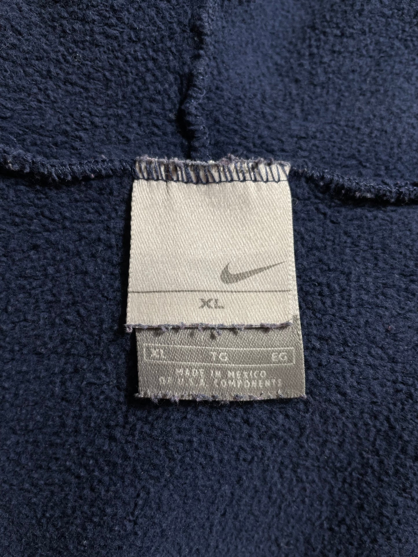 00’ NIKE CENTER SWOOSH Size XL Vintage Hoodie Sweat-Shirt / K5244