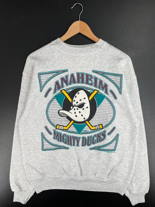 1993 ANAHEIM DUCKS Size L Vintage NHL Sweat-shirt / E2305S