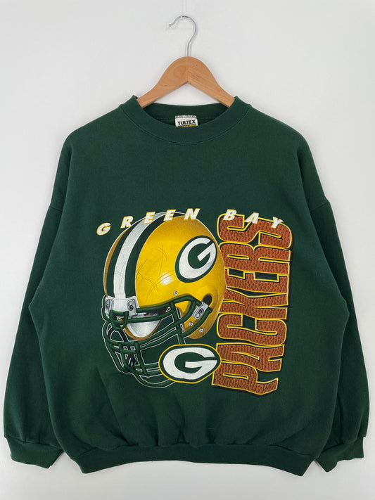 .90's GREEN BAY PACKERS Size XL Vintage NFL Sweat-Shirt / A9121