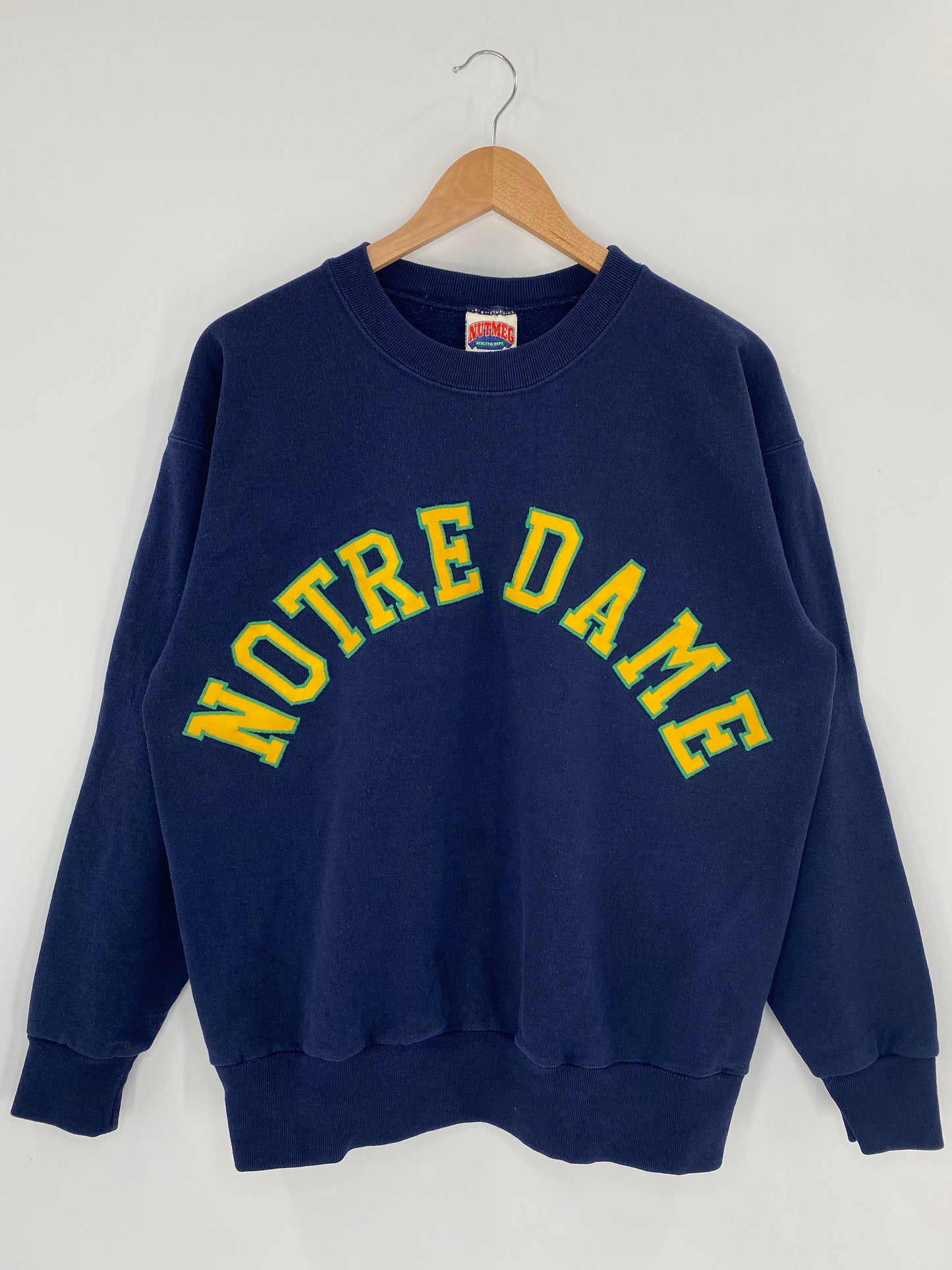 90’s NOTRE DAME Size L Vintage Sweat-shirt / K5938