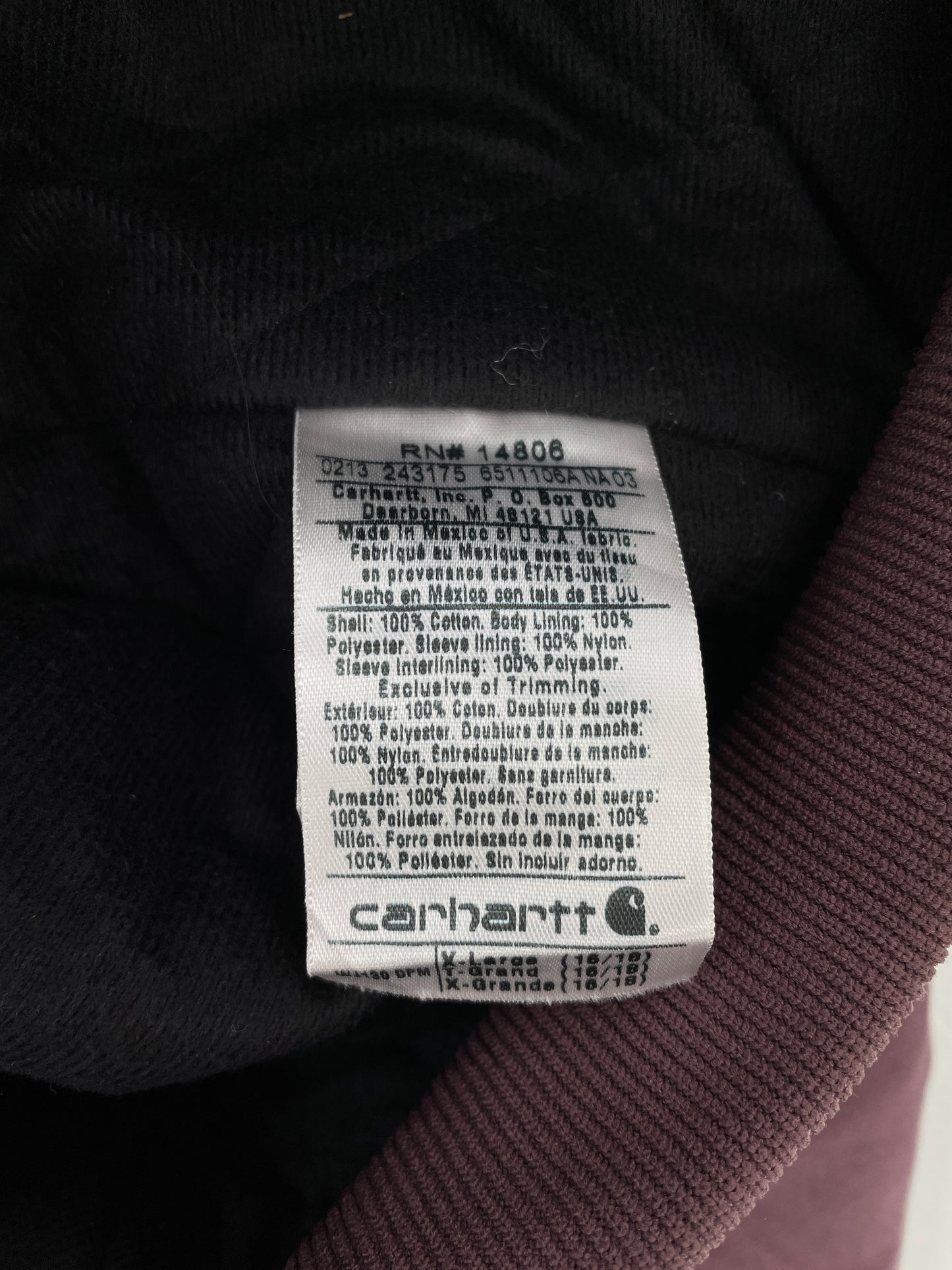 Vintage CARHARTT Size Ladies.XL Duck Jacket / E3662J
