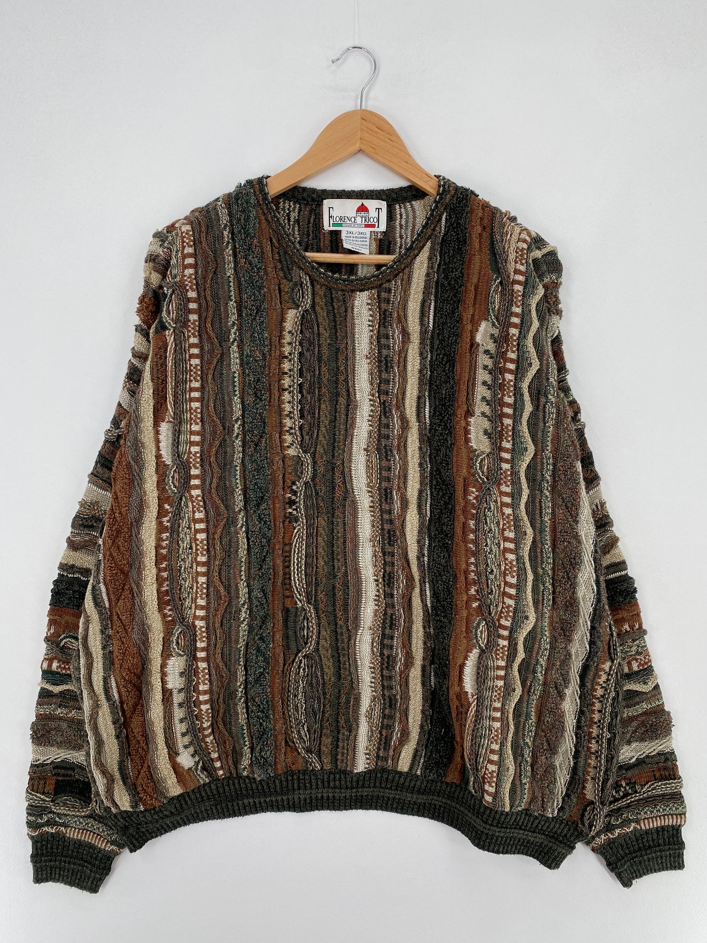 Vintage 3D COOGI- Style Size XXXL Knit Sweater / E773