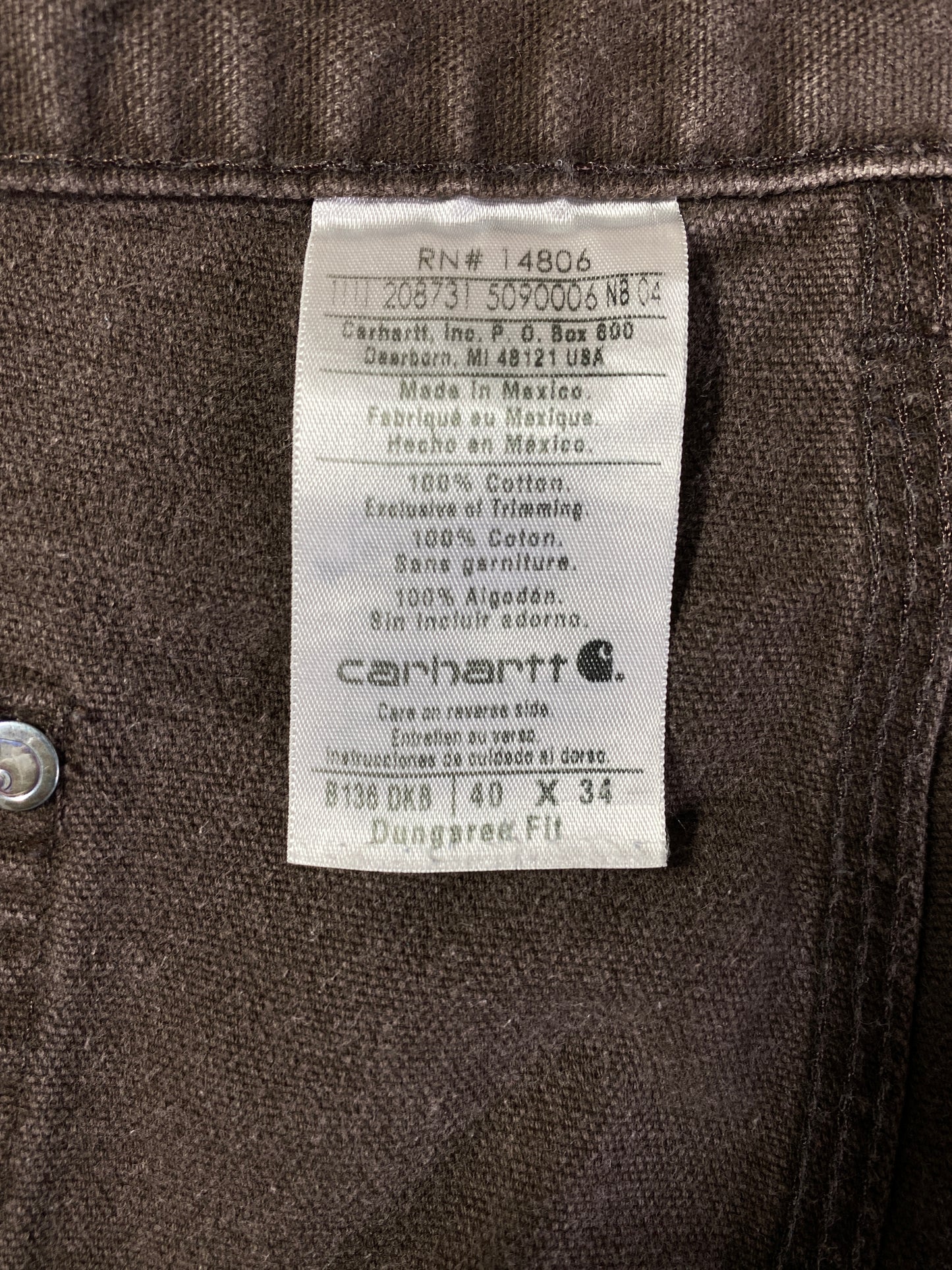 .Vintage CARHARTT Size W39xL32 Double Knee Pants / A6617