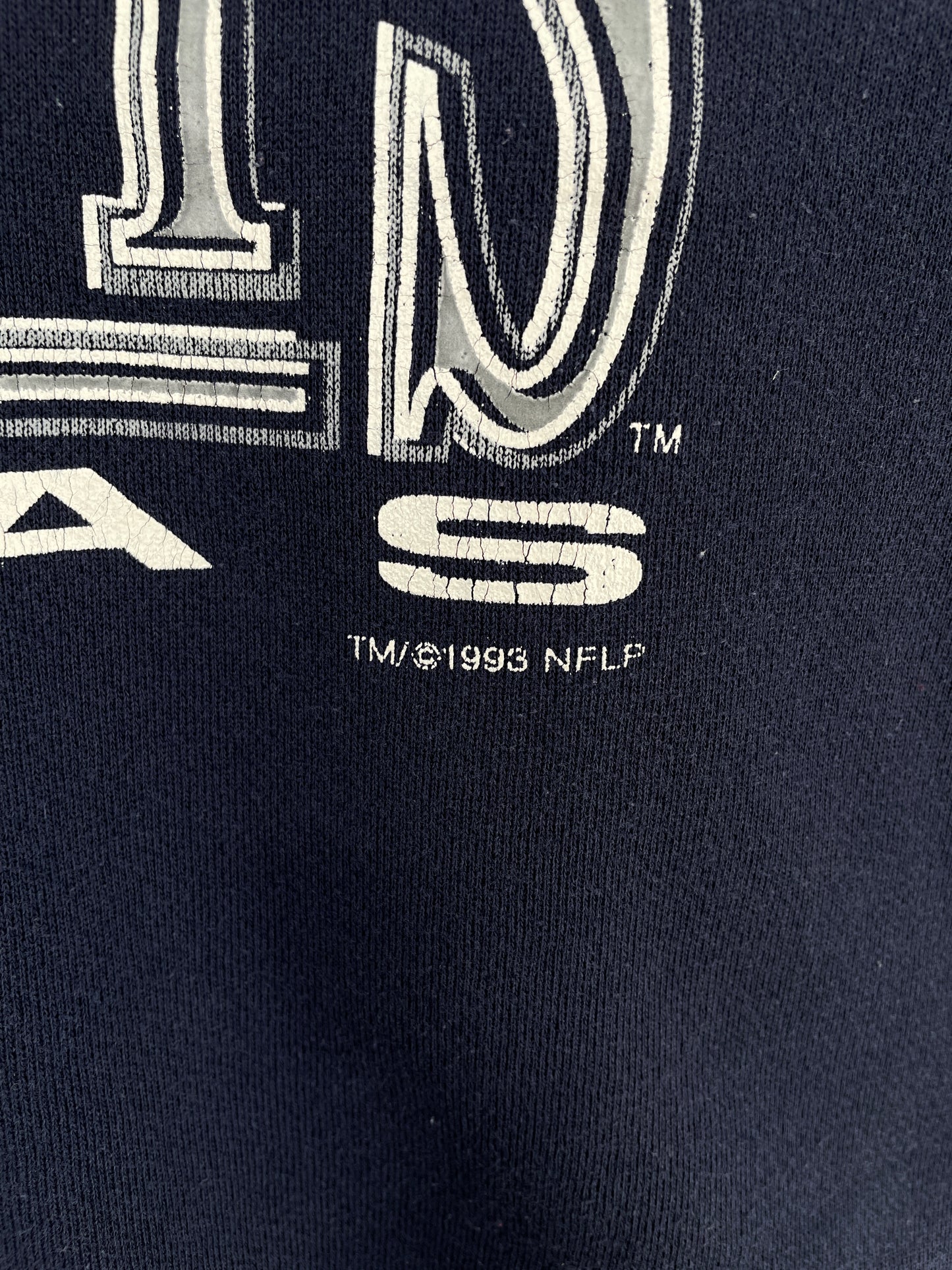 1993 DALLAS COWBOYS Made in USA Size XL Vintage NFL Sweat-Shirt / A4119