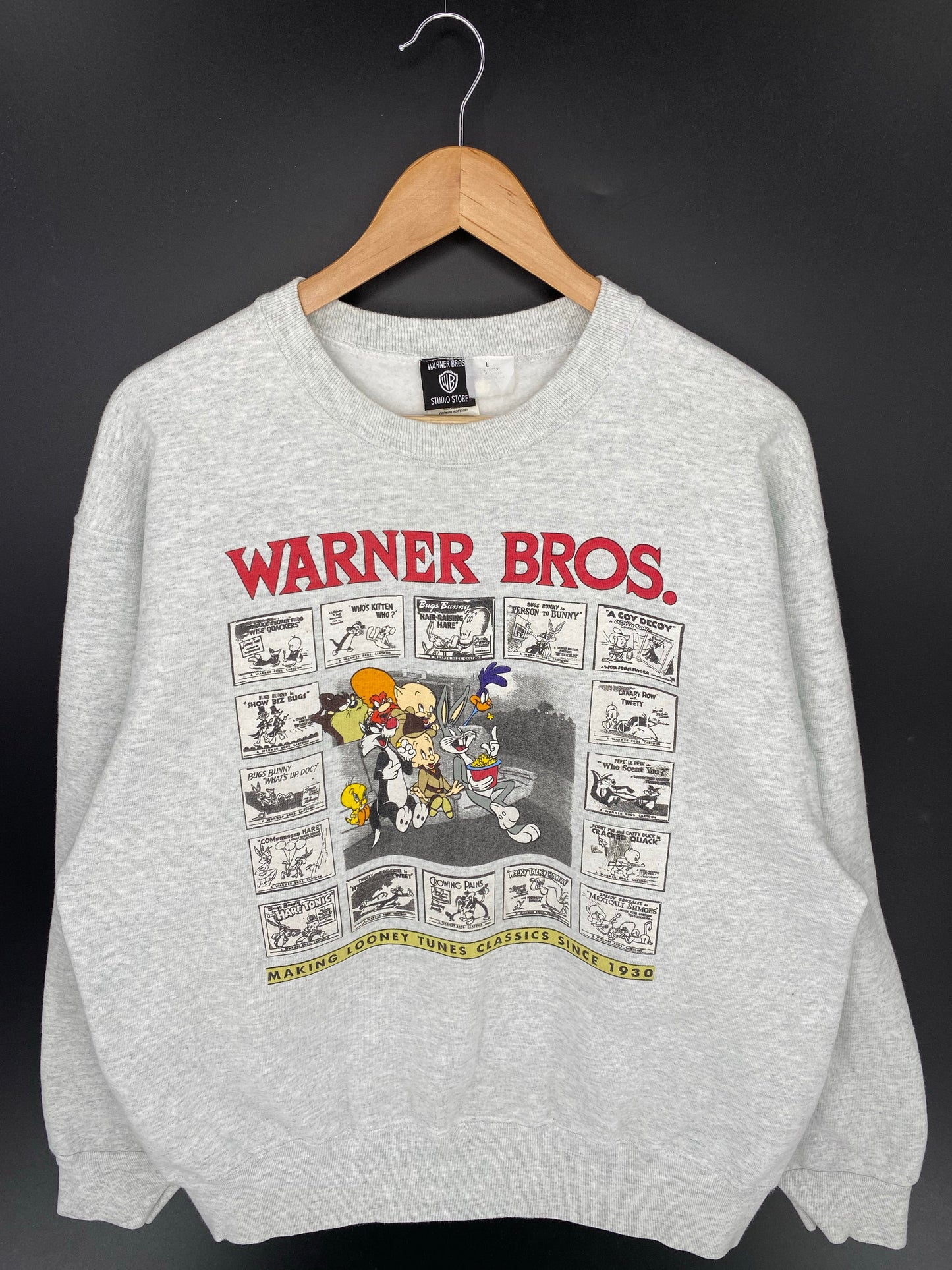 1995 LOONY TUNES Size L Vintage Sweat-shirt / K7736