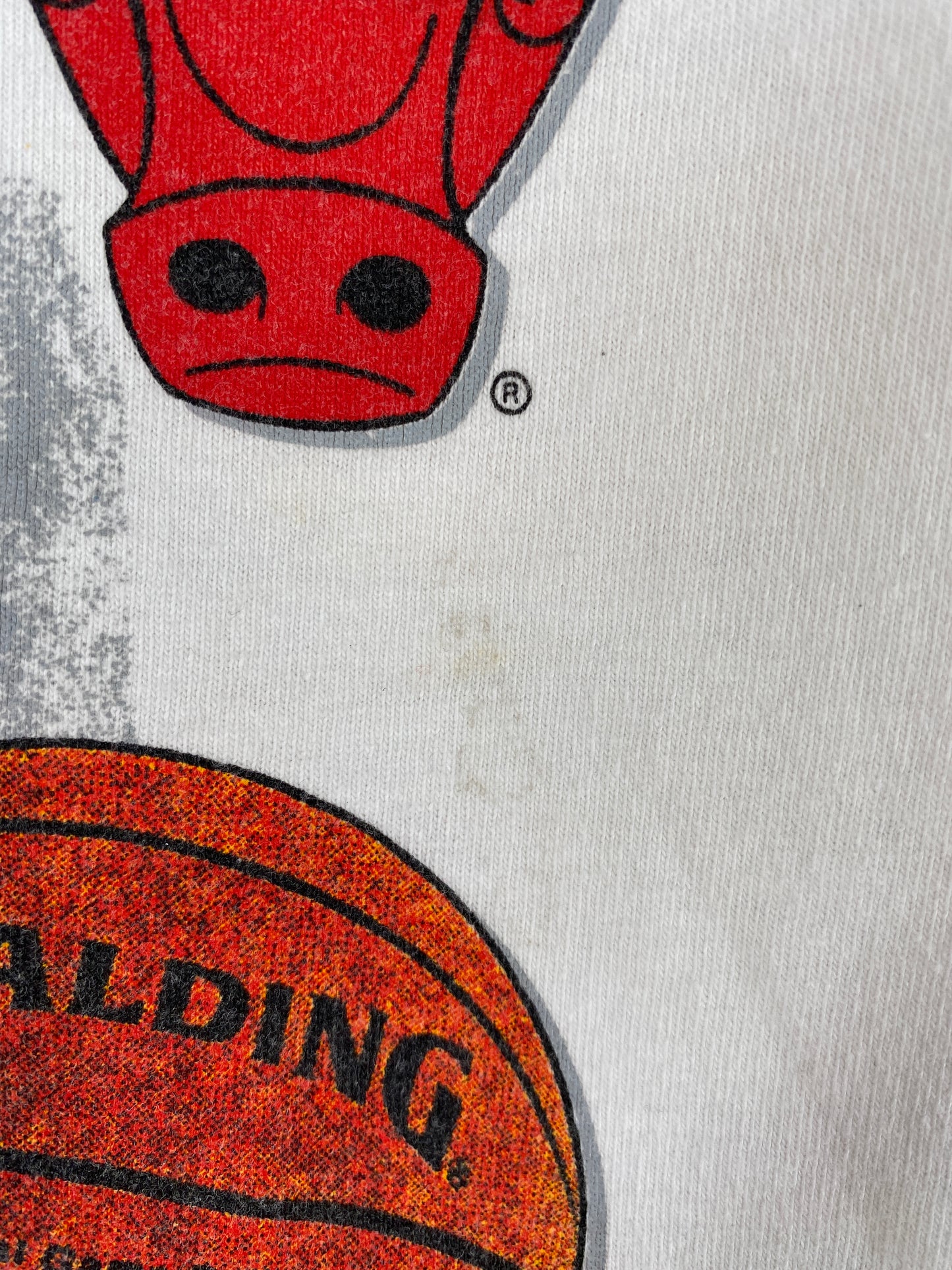 1991 SALEM CHICAGO BULLS (No tag) Approx. Size XL Vintage NBA T-Shirt / A4832