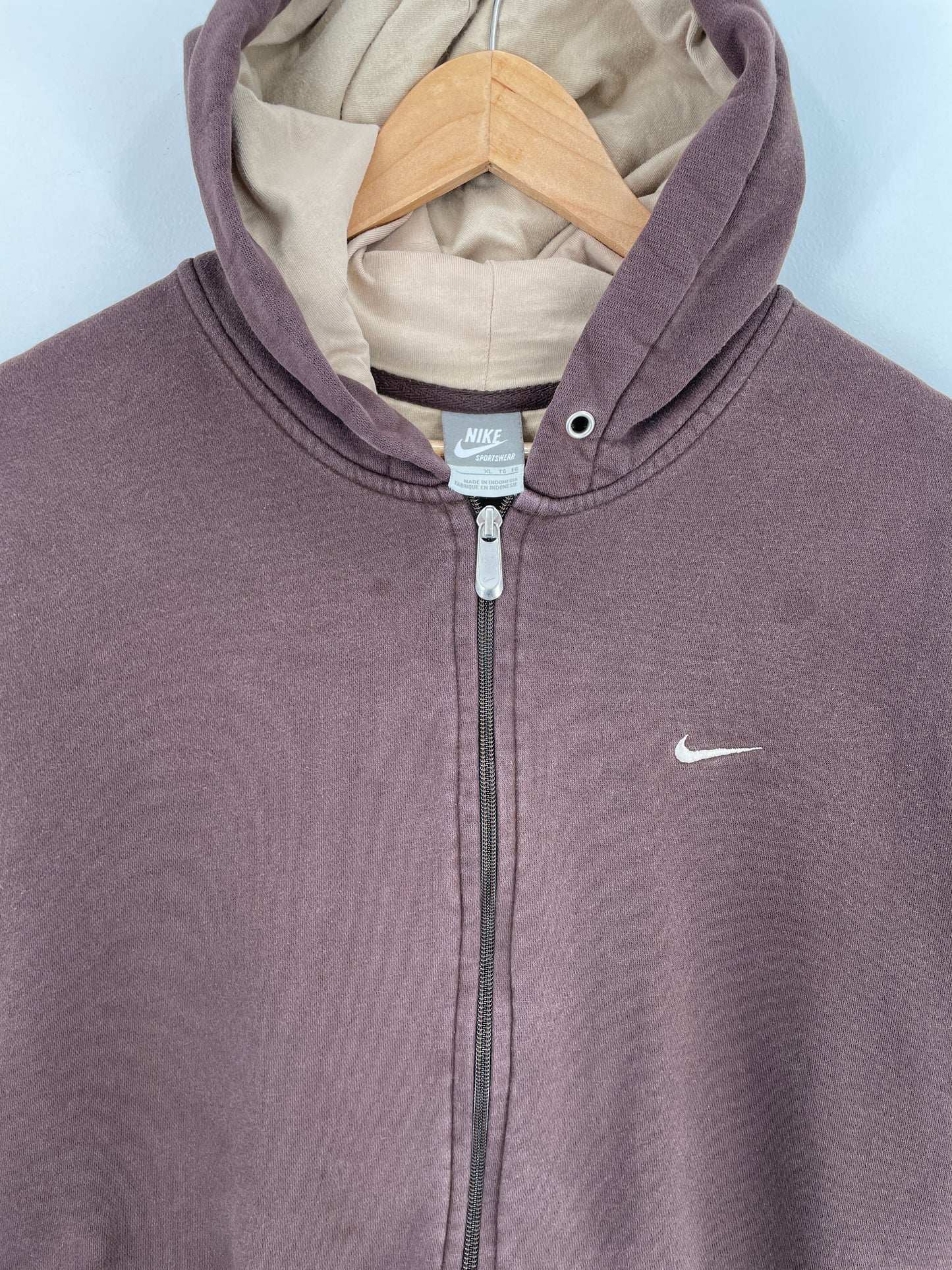 00’ NIKE MINI SWOOSH Size XL Vintage Zip-Up Sweat-Shirts / A5151