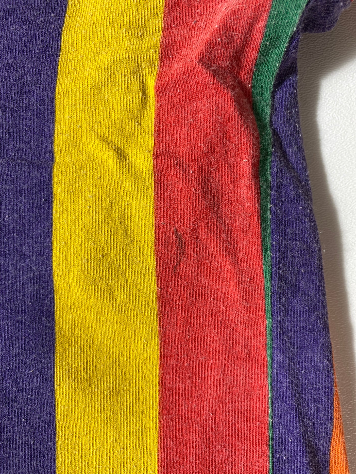 90’s RAINBOW STRIPE MADE IN UAS Size XXXL T-Shirts / K3510