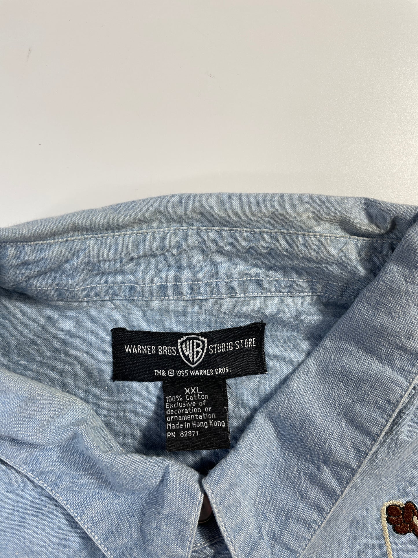 1995 LOONEY TUNES Size XXL Vintage Button Down Shirt / G2065B