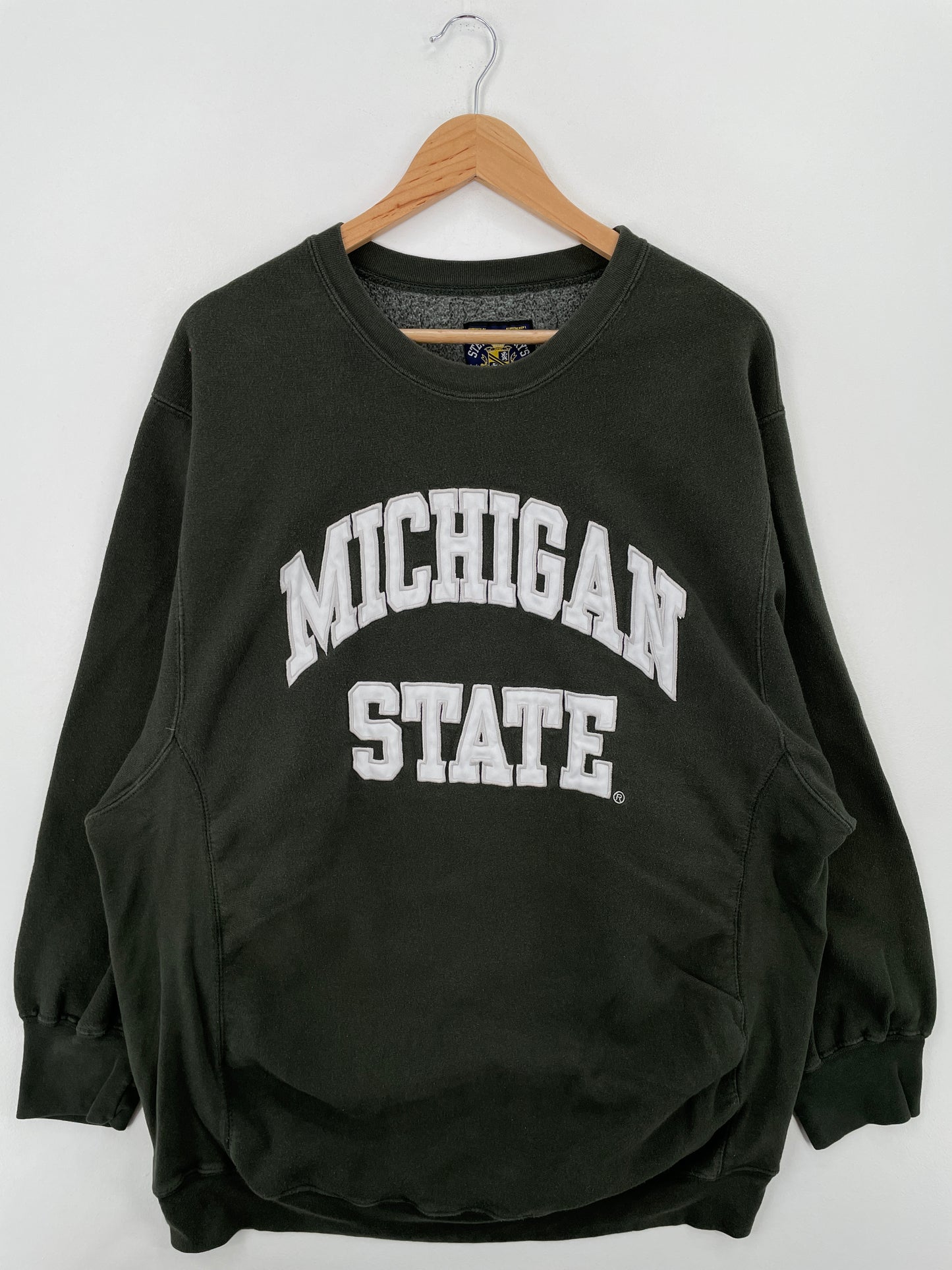 Vintage MICHIGAN STATE Size XL Vintage College Sweat-Shirt / A6540