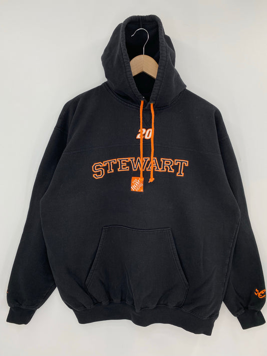 00' HOME DEPOT x NASCAR TONY STEWART (No tag) Approx. Size XL Vintage Racing Hoodie Sweat-shirt / K7363
