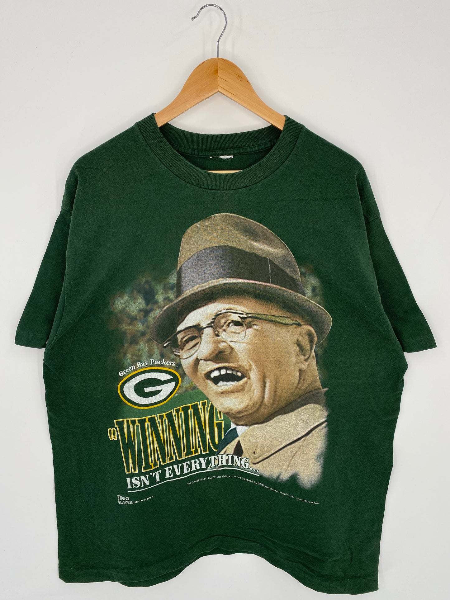 1996 GREEN BAY PACKERS Size No Tag (approx.L-XL) Vintage NFL T-Shirt / K7751