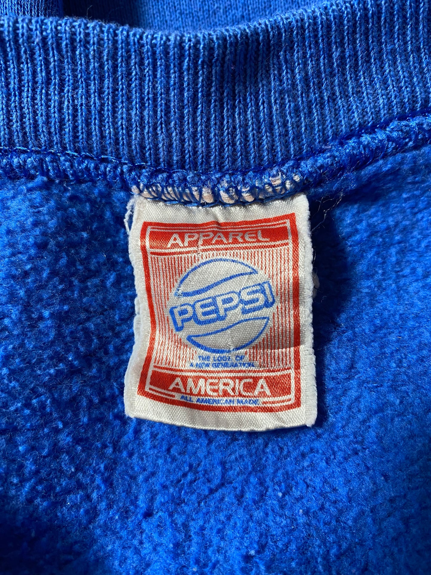 80’s PEPSI Made in USA Size L Vintage Sweat-Shirt / k5451