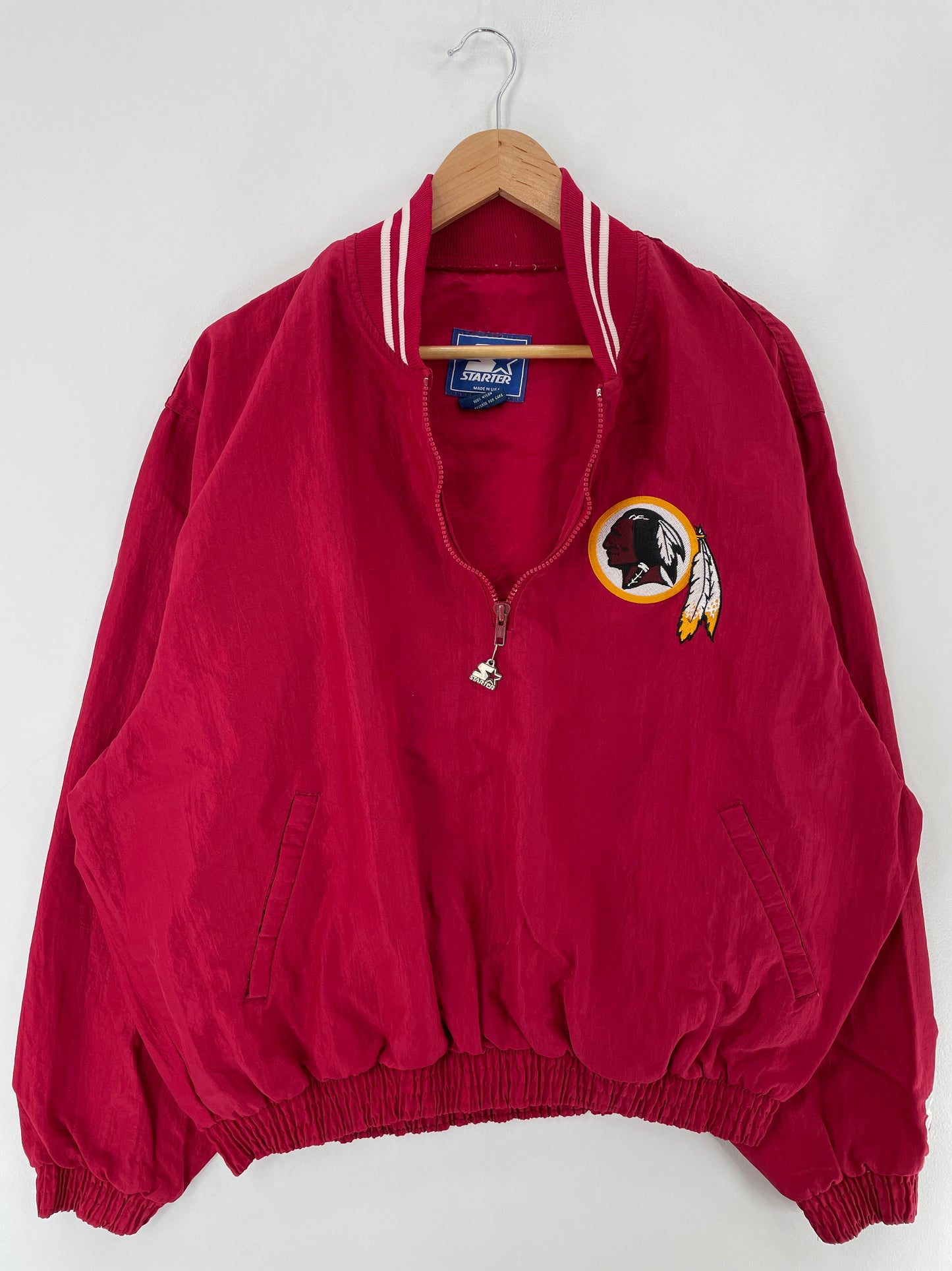 90’s STARTER x WASHINGTON REDSKINS Size XL Vintage NFL Nylon Jacket / E5763N