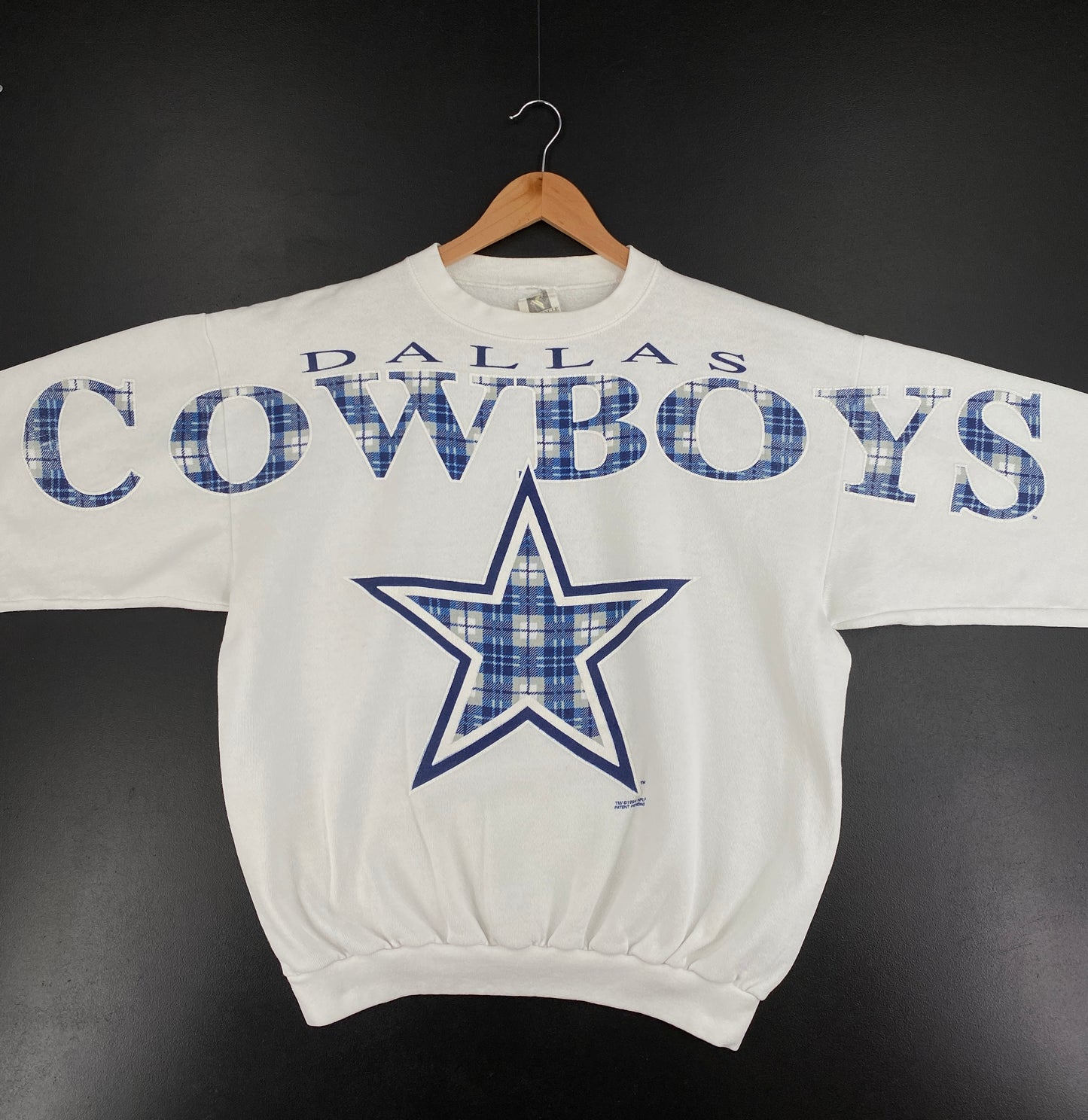 1994 DALLAS COWBOYS Made in USA Size S/M Vintage NFL Sweat-Shirt / E3378S