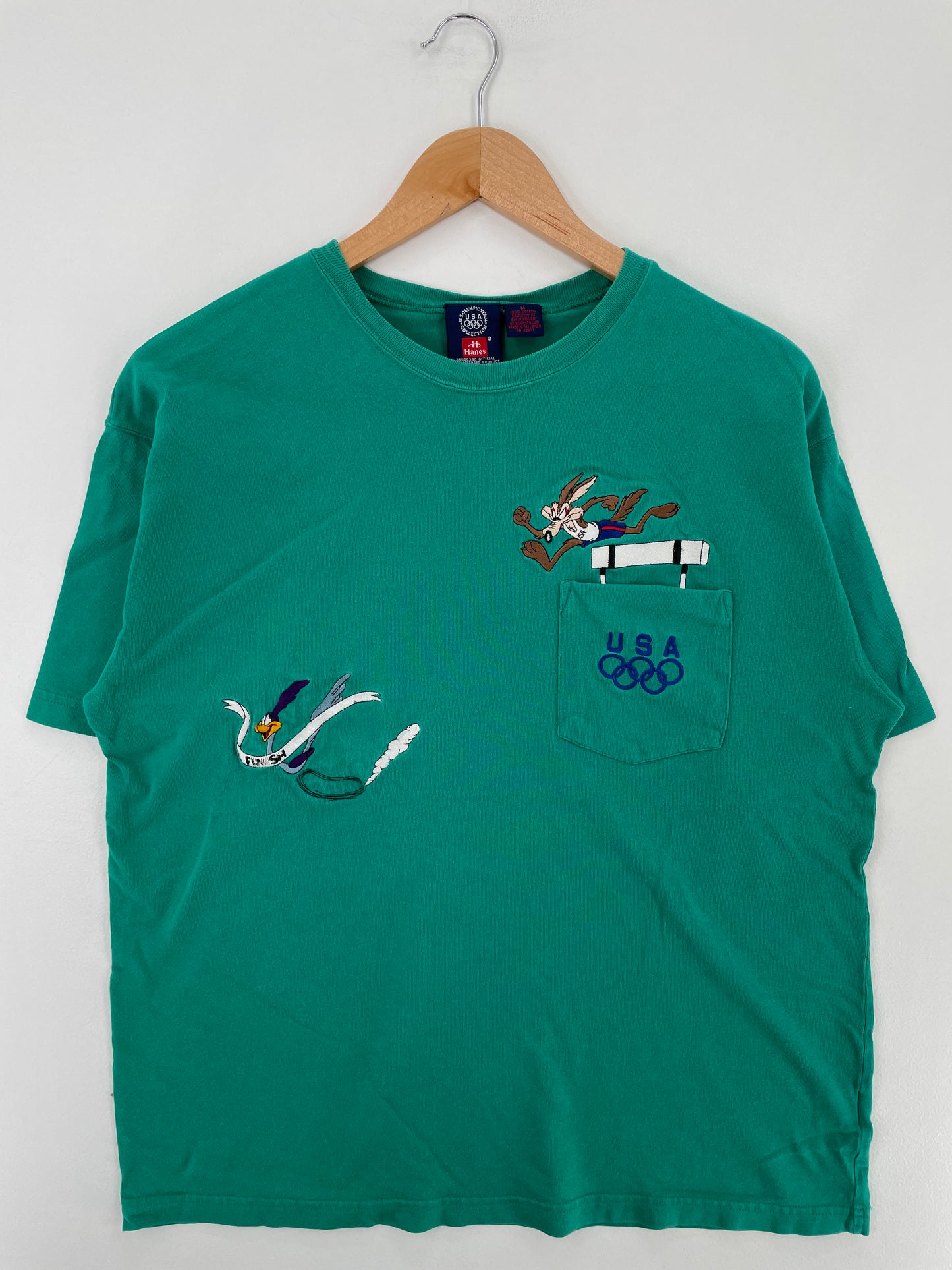 1996 OLYMPIC USA x LOONEY TUNES Size M Vintage T-Shirt / E2623T