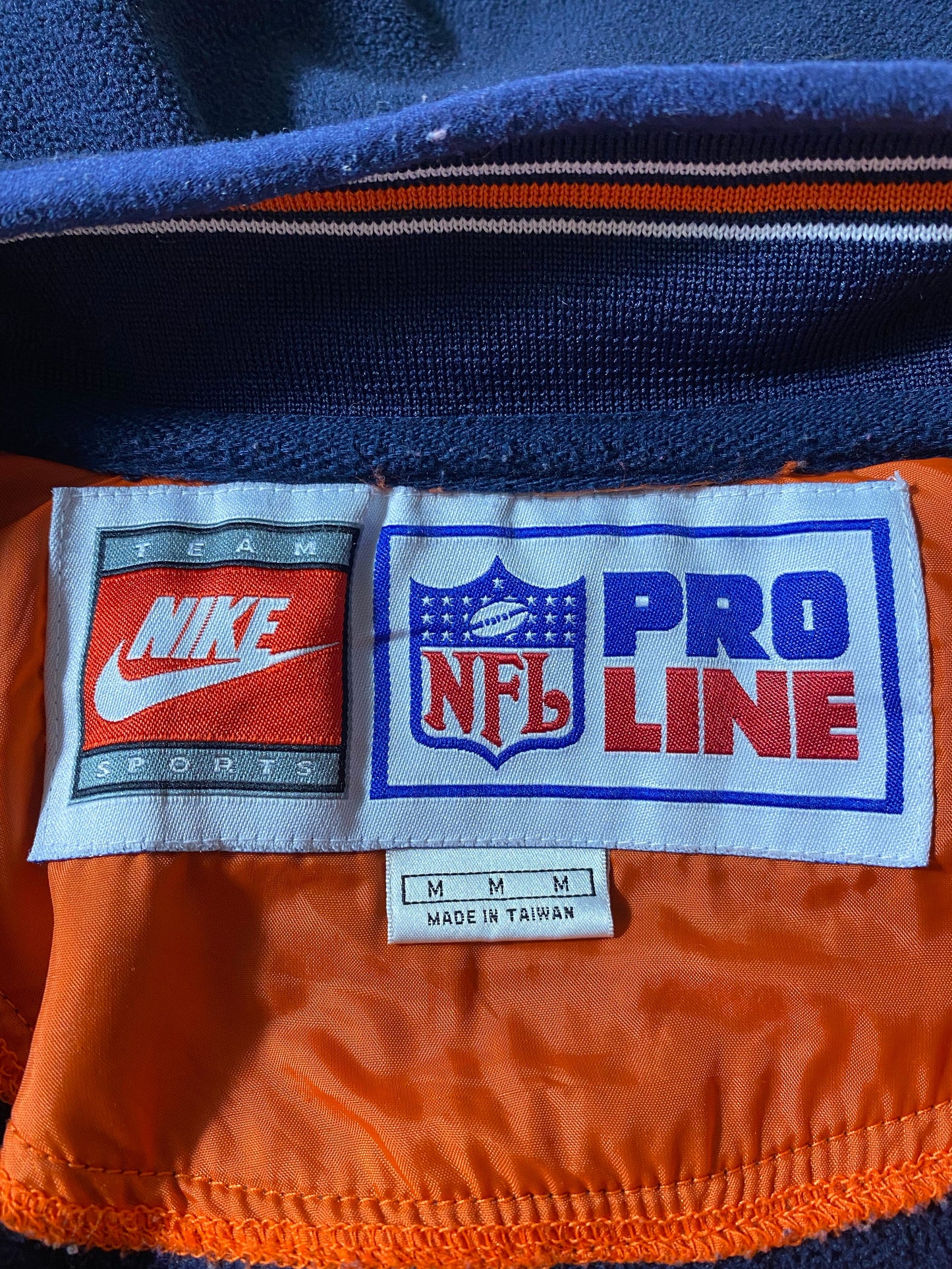 90’s NIKE x CHICAGO BEARS Size M Vintage Half zip Fleece / G4642F