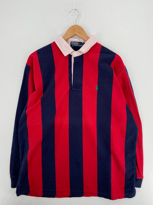 90’s POLO RALPH LAUREN Size XL Vintage Rugby-Shirt / A6201