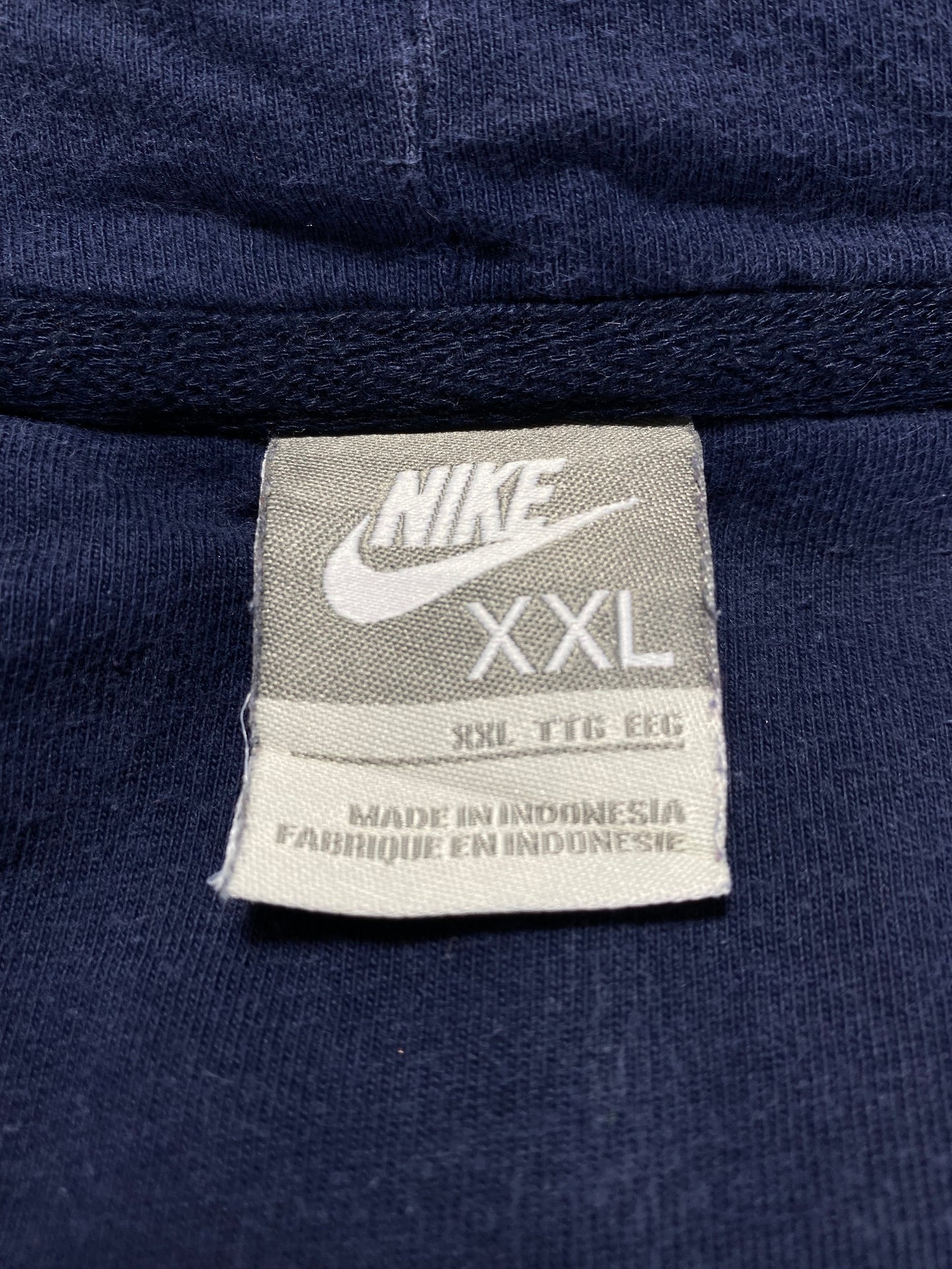 00' NIKE Size XXL Vintage Zip-Up Hoodie Sweat-shirt / G4956S