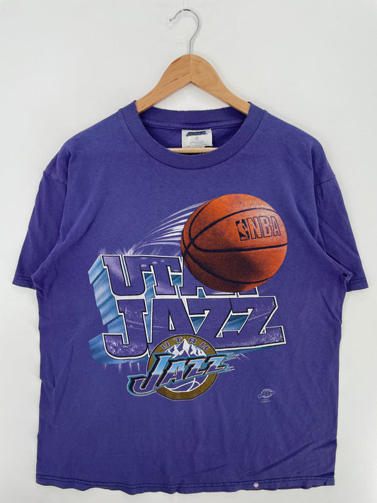 90’s UTAH JAZZ Size L Vintage NBA T-Shirt / A4490