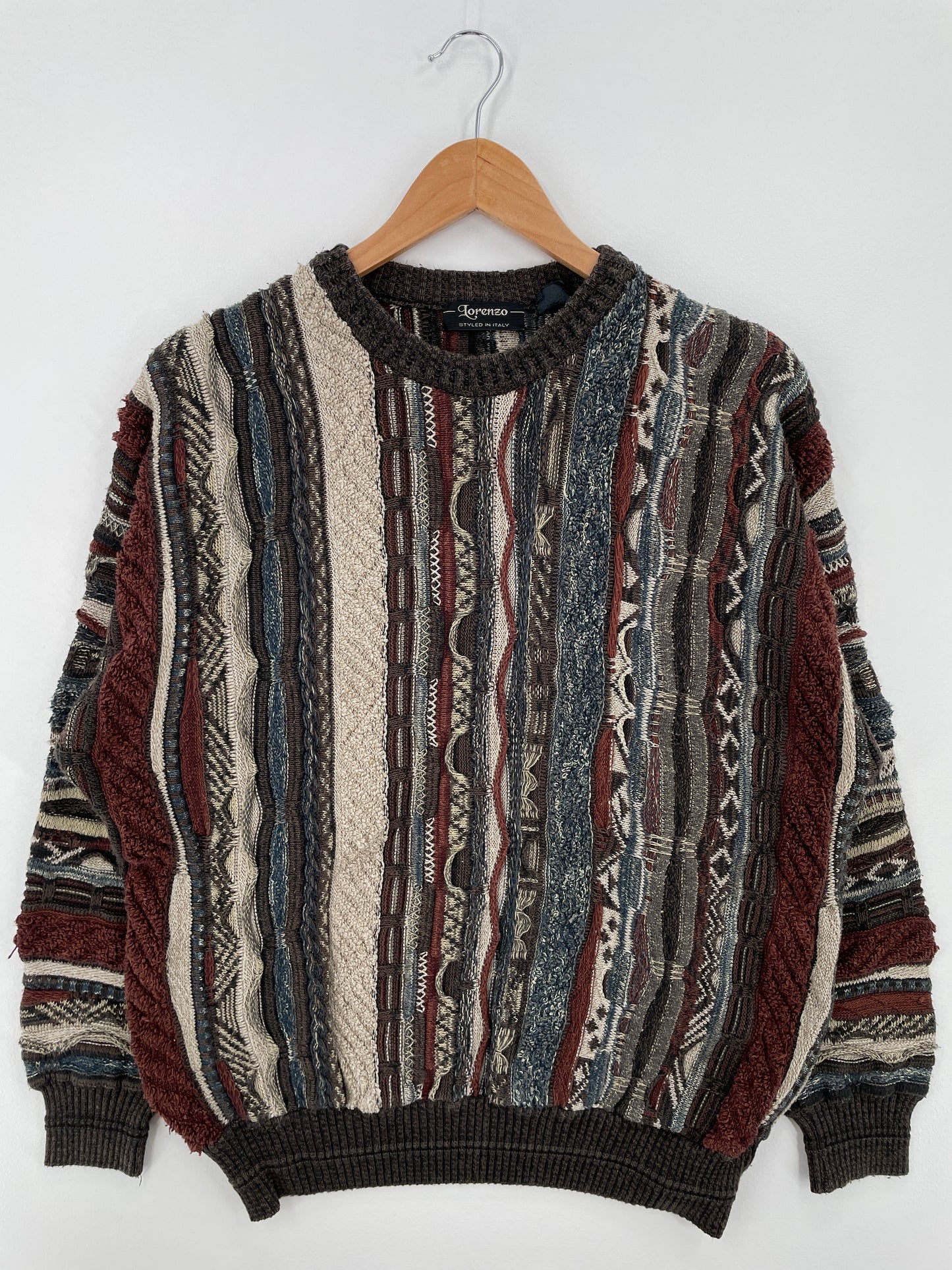 Vintage 3D COOGI- Style Size Approx.L Knit Sweater / A8460
