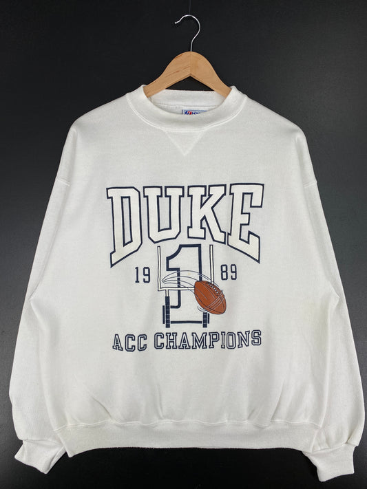 1989 DUKE Made in USA Size XL Vintage College Sweat-shirt / A4325