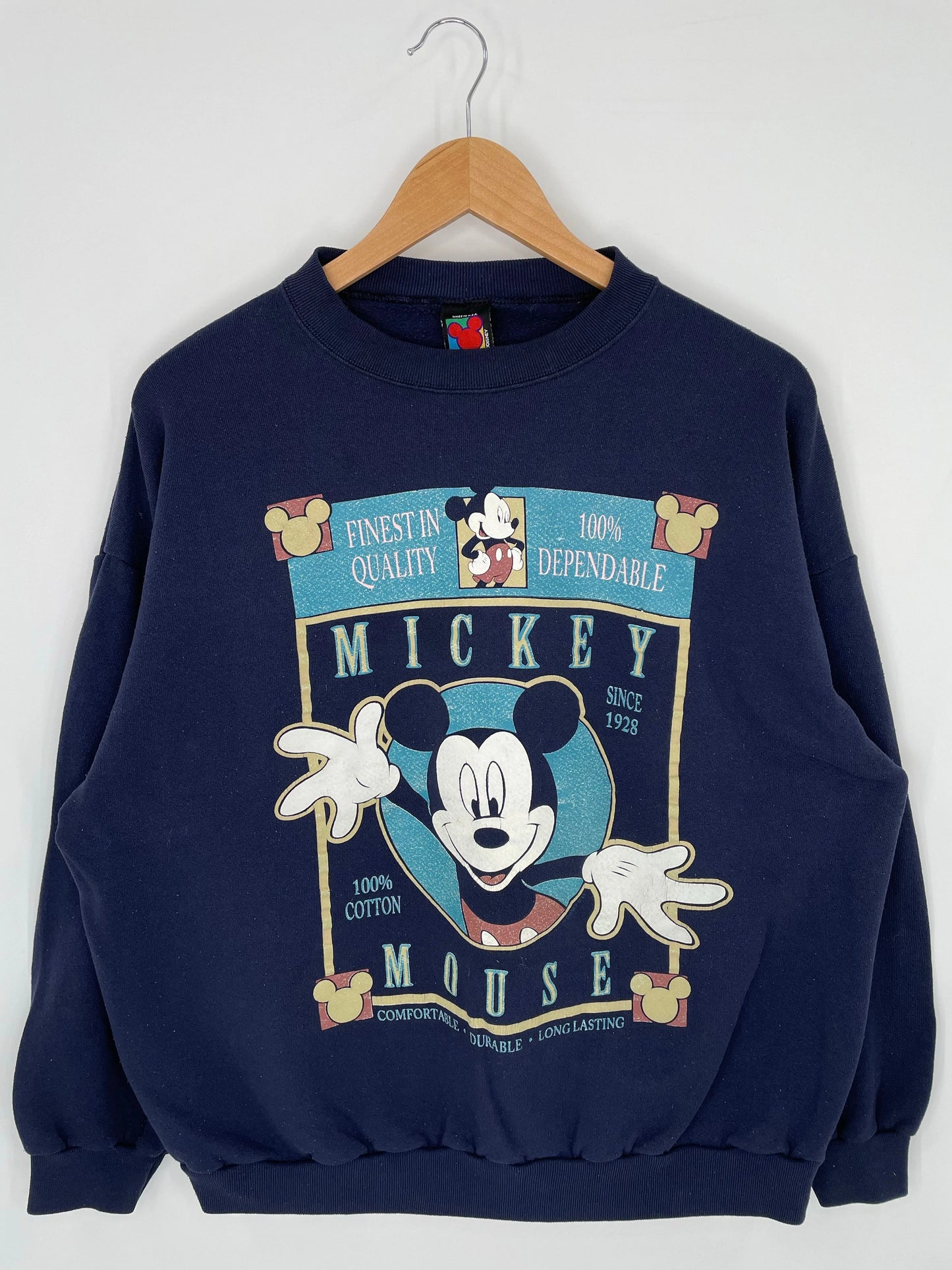90's DISNEY MICKEY Made in USA Size XL Vintage Sweat-shirt / E2102S