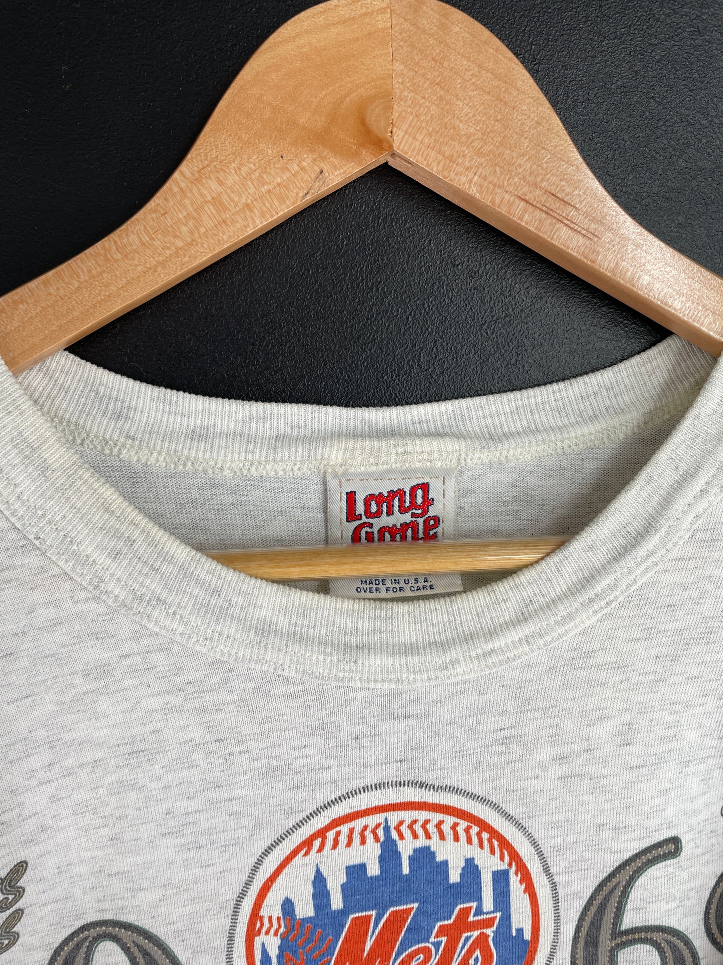 1993 NEW YORK METS Made in USA Size L Vintage MLB T-Shirt / E2883T