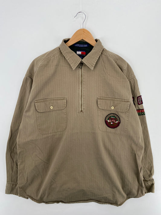 90’s TOMMY HILFIGER Size L Vintage Button-Down Shirt / A4272