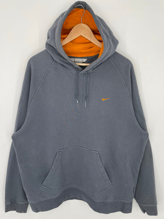 00’ NIKE MINI SWOOSH Size XL Vintage Hoodie Sweat-shirt / K8998
